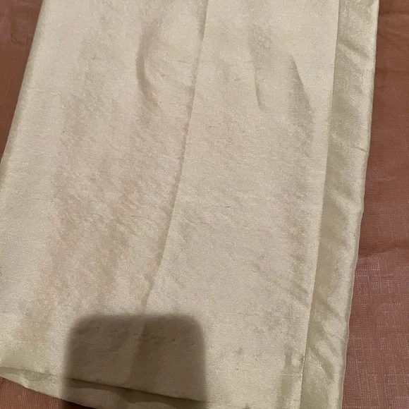 August Silk size 12 lime green / silk cropped tapered front zip pant NWT - Picture 11 of 11